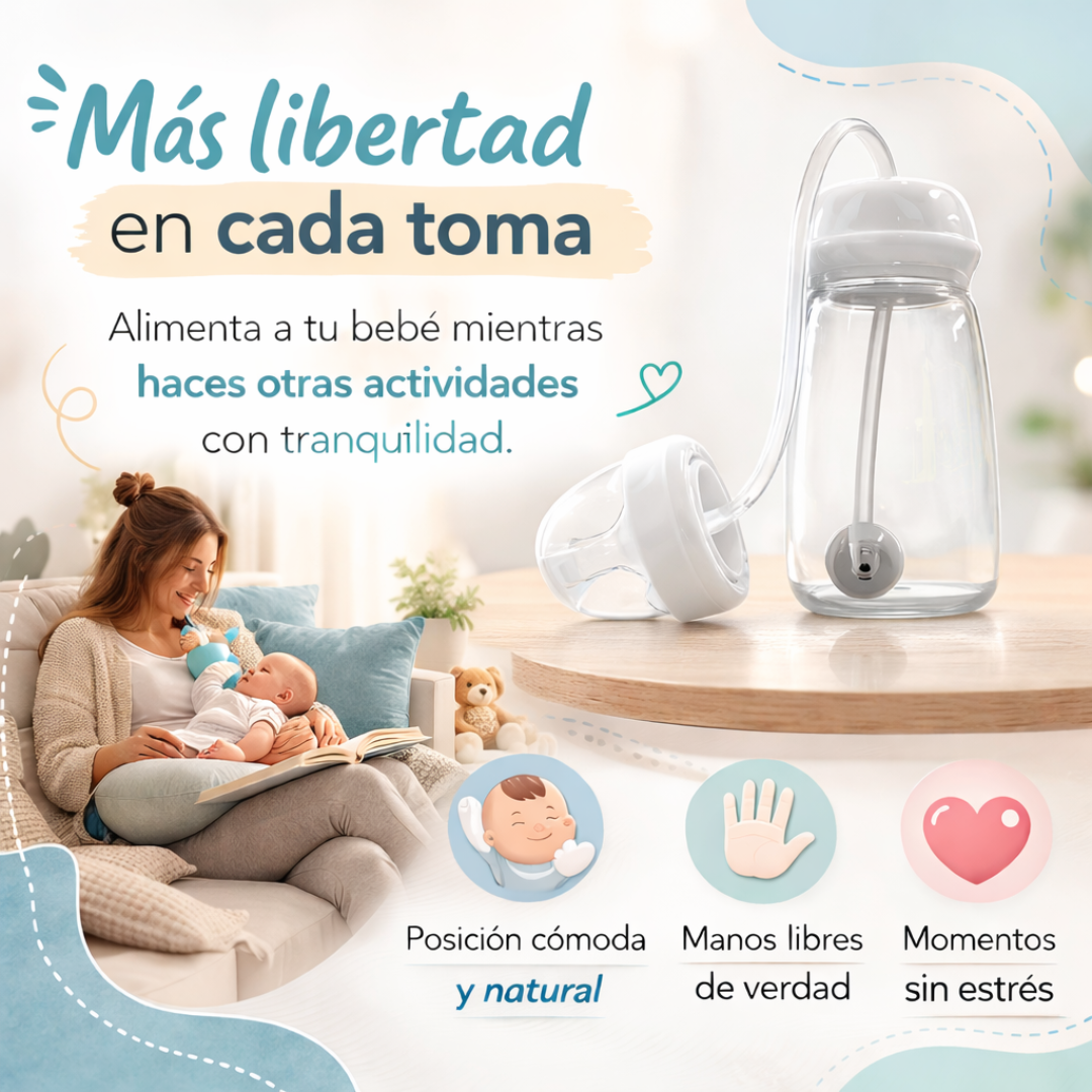 Biberón manos libres 3 en 1