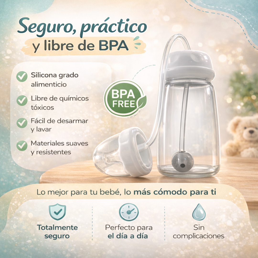 Biberón manos libres 3 en 1