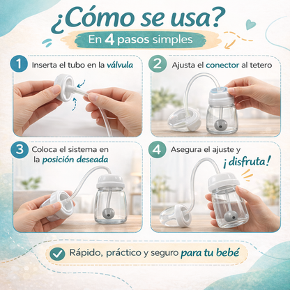 Biberón manos libres 3 en 1